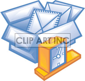 Box Boxes Alarm Clock Schedule Bc2 002 Clip Art Business Supplies