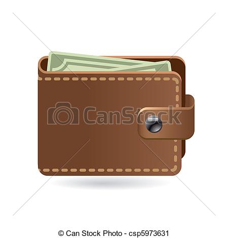 Clip Art Of Wallet   Leather Wallet Icon Csp5973631   Search Clipart