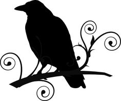 Crow Silhouettes On Pinterest   Crows Ravens And Silhouette