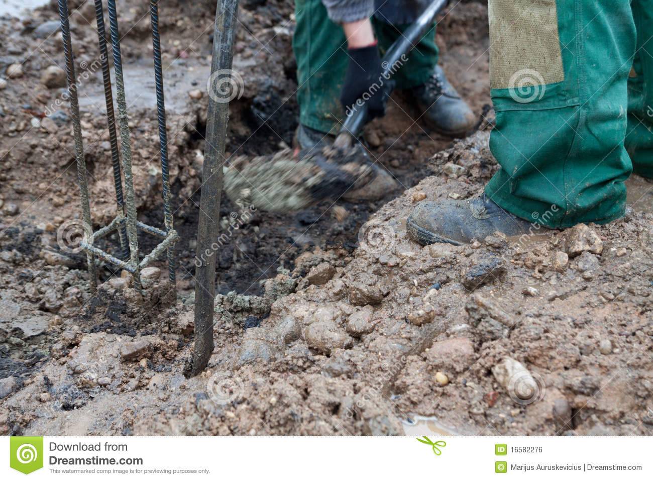 Digging Trench Royalty Free Stock Image   Image  16582276