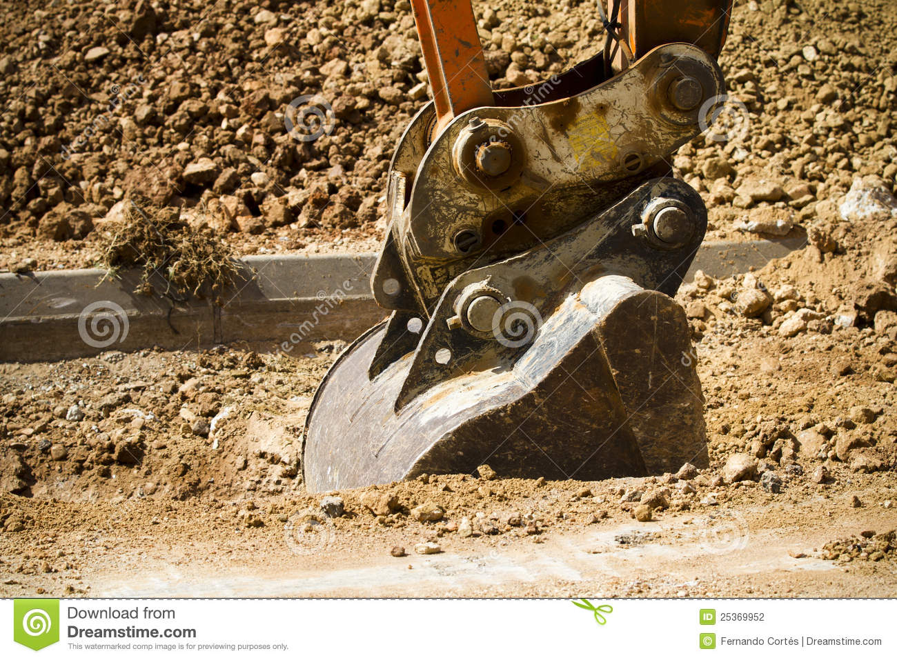 Excavator Digging A Deep Trench Stock Photography   Image  25369952