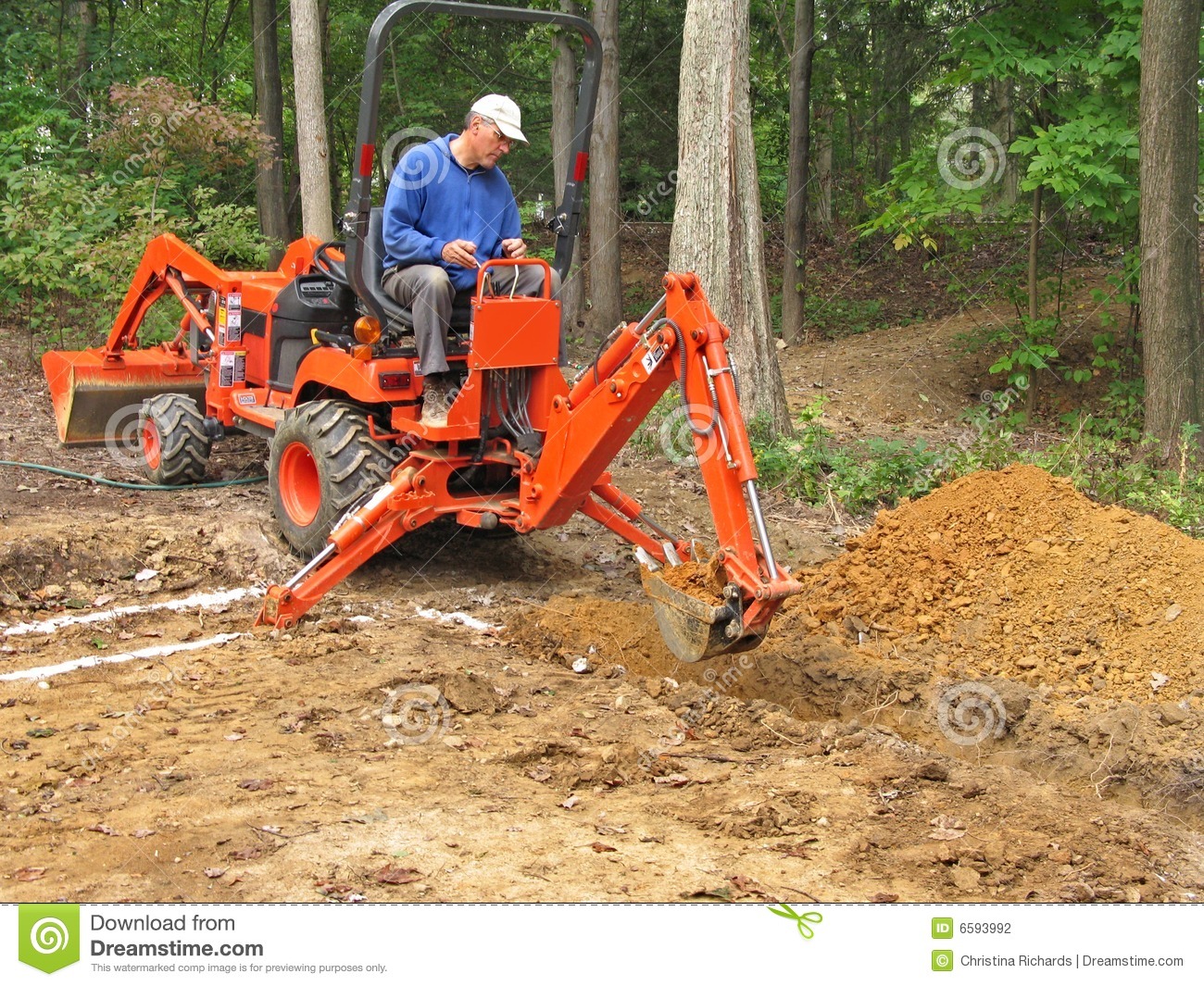 Excavator Digging Clipart Man Digging Trench With