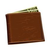Free Download Black Leather Wallet With Money Royalty Free Stock