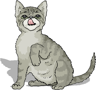 Funny Grey Cat Free Animal Clipart