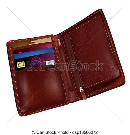 Leather Wallet    Csp13566072   Search Clipart Illustration Drawings