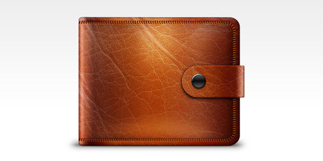 Leather Wallet Icon  Psd  Vector Files   Clipart Me