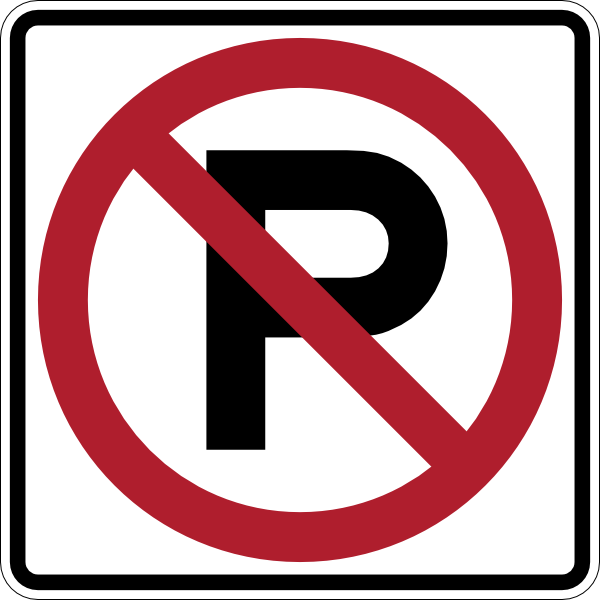 No Parking Sign Clip Art At Clker Com   Vector Clip Art Online