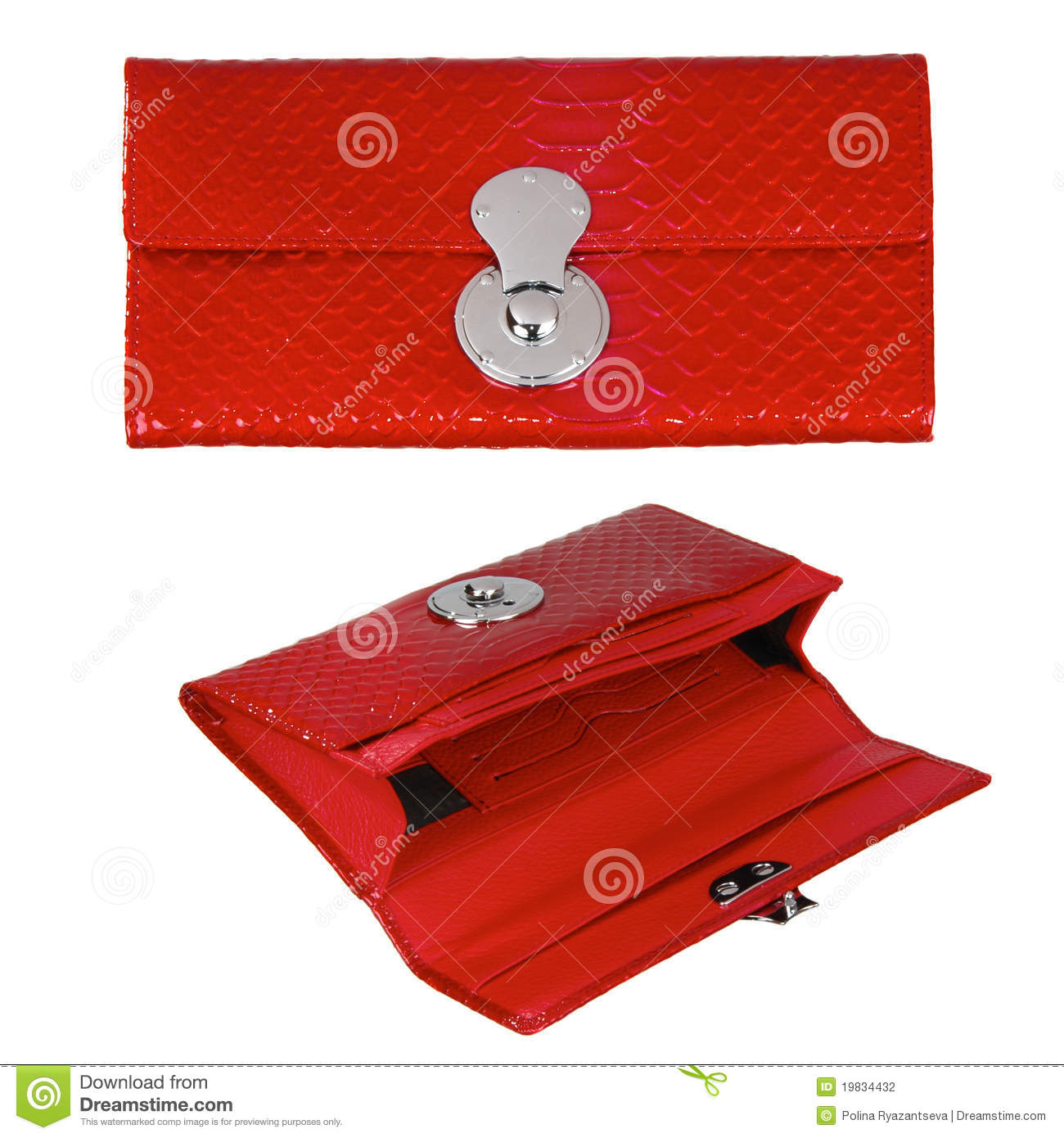 Red Leather Wallet Stock Photography   Image  19834432