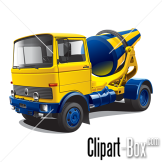 Related Yellow Concrete Mixer Truck Cliparts