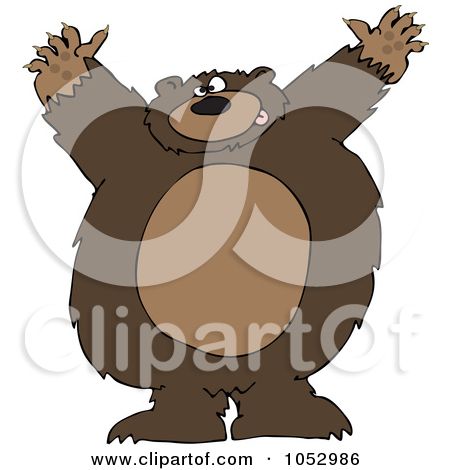 Royalty Free  Rf  Bear Attack Clipart   Illustrations  1