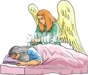 An Angel Of Death   Royalty Free Clipart Picture