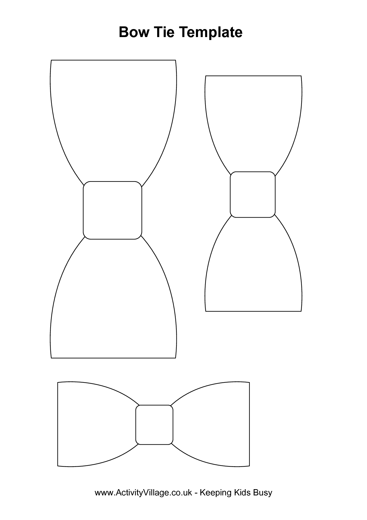 Bow Tie Template Index Of  