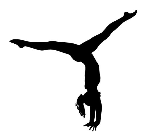 Cheerleading Tumble Silhouette Gymnastics Tumbling Decal