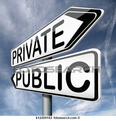Clip Art Of Private Or Public K12269182   Search Clipart Illustration