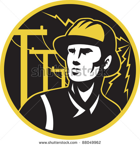 Electrical Utility Clipart Illustration Of A Power