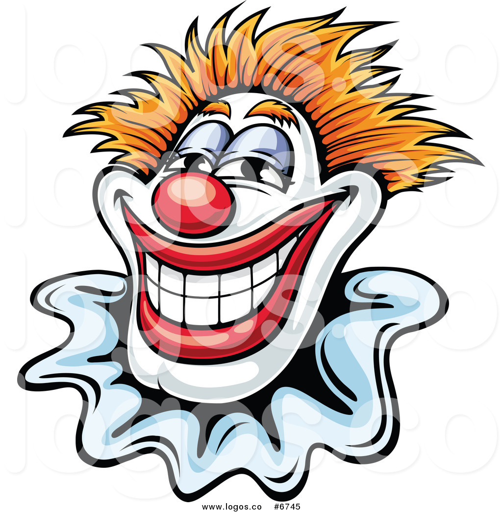 Free Clip Art Vector Logo Of A Smiling Clown By Seamartini Graphics