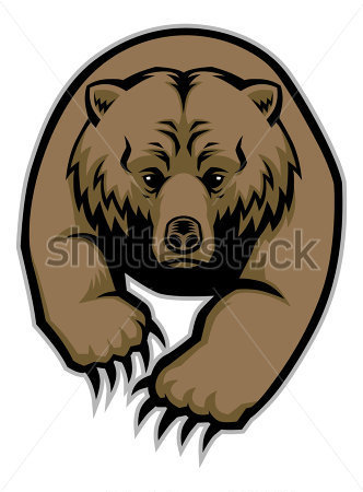 Grizzly Bear Mascot Stock Vector   Clipart Me