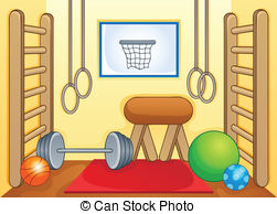 Gym Clip Art Vector Graphics  18959 Gym Eps Clipart Vector And Stock    