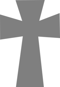 Medieval Cross Grey Clip Art At Clker Com   Vector Clip Art Online    
