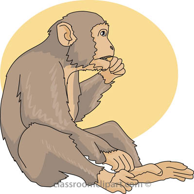 Monkey Clipart Eating
