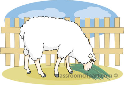 Sheep Clipart   Eating Sheepa   Classroom Clipart
