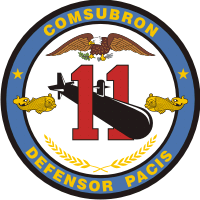 Vector Image Of U S  Navy Commander Submarine Squadron 11  Comsubron    