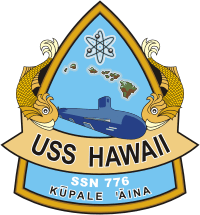 Vector Image Of U S  Navy Uss Hawaii  Ssn 776  Submarine Emblem
