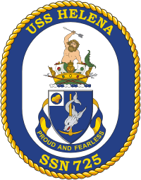 Vector Image Of U S  Navy Uss Helena  Ssn 725  Submarine Emblem    