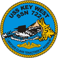 Vector Image Of U S  Navy Uss Key West  Ssn 722  Submarine Emblem