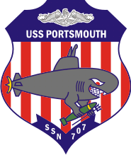 Vector Image Of U S  Navy Uss Portsmouth  Ssn 707  Submarine Emblem