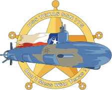 Vector Image Of U S  Navy Uss Texas  Ssn 775  Submarine Emblem    