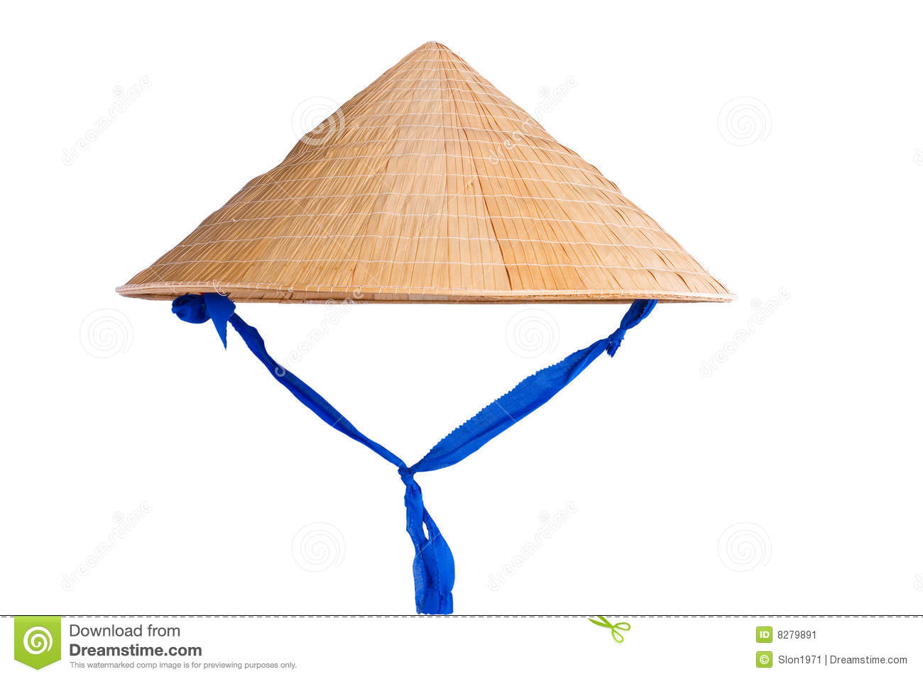 Vietnam Hat Isolated On The White Background  Clipping Path Included