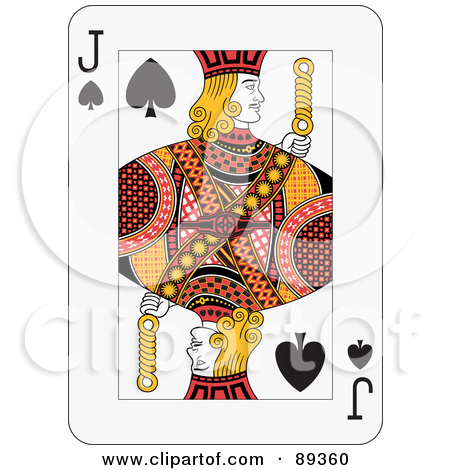 89360 Royalty Free Rf Clipart Illustration Of A Jack Of Spades Playing