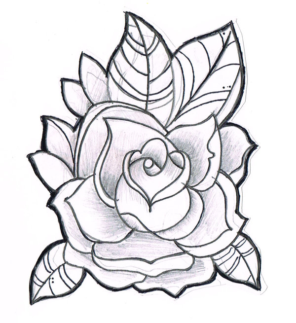 Art Drawings Of Roses