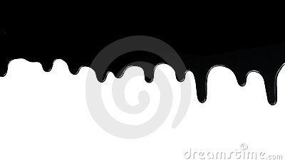 Black Paint Dripping On White Royalty Free Stock Images   Image