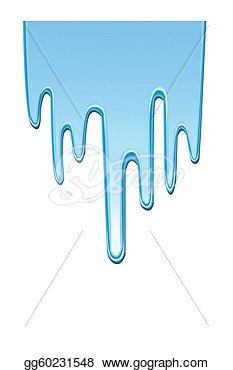       Blue Dripping Paint Background  Clipart Drawing Gg60231548