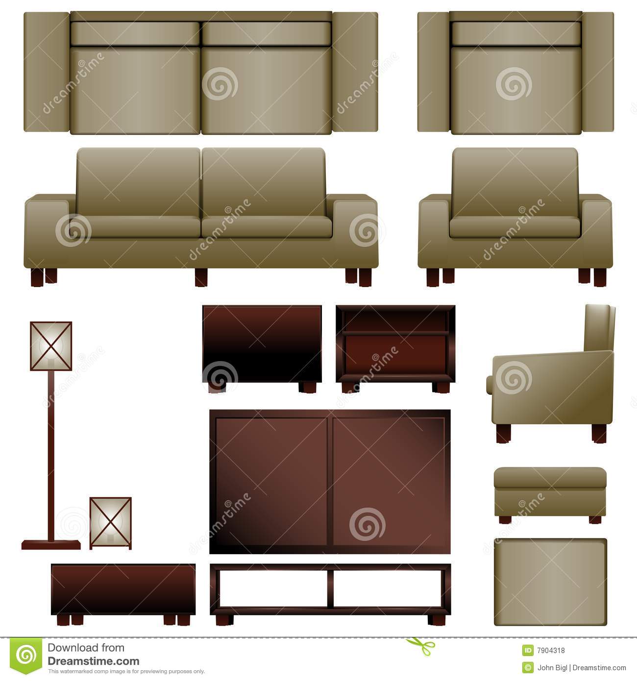     Clipart Couch Top View Displaying 17 Images For Clipart Couch Top View