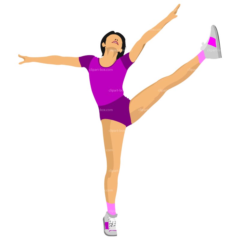 Clipart Fitness Woman   Royalty Free Vector Design