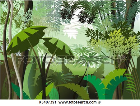 Clipart   Jungle Day  Fotosearch   Search Clip Art Illustration