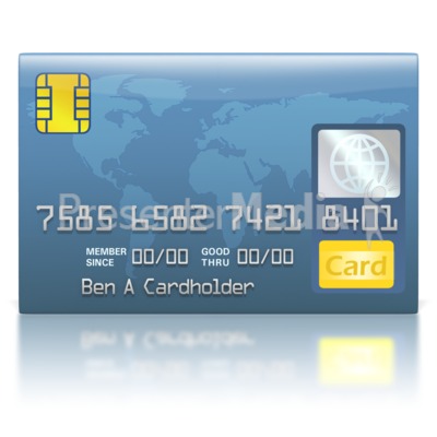 Credit Card Blue World