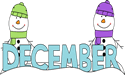 December Month Clip Art Month Of December Snowmen