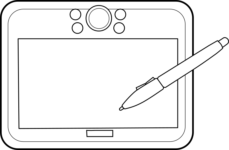 Graphic Tablet By Lmproulx   A Line Art Of A Graphic Tablet