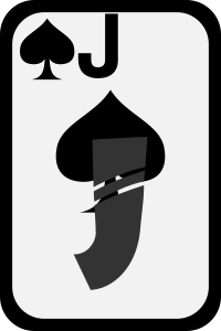 Jack Of Spades Clipart