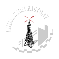 Radio Tower Broadcasting Animated Clipart