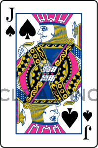 Royalty Free Jack Of Spades Clipart Image Picture Art   171652