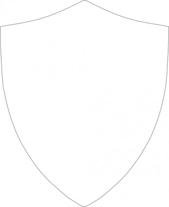 Shield Outline Clip Art Free Vector In Open Office Drawing Svg    Svg