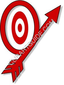 Stock Clip Art Illustration Of Hitting The Target In A Roundabout Way