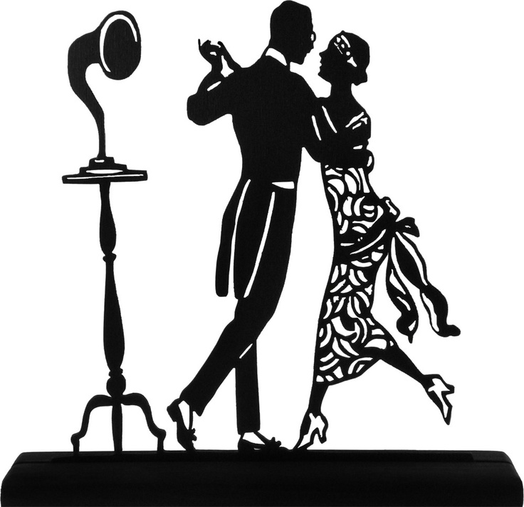 1920s Silhouette Couple 1920 S Dancing Couple Handmade