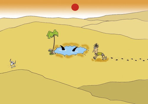 Cartoon  Desert  Medium  By Joruju Piroshiki Tagged Desertwatershark