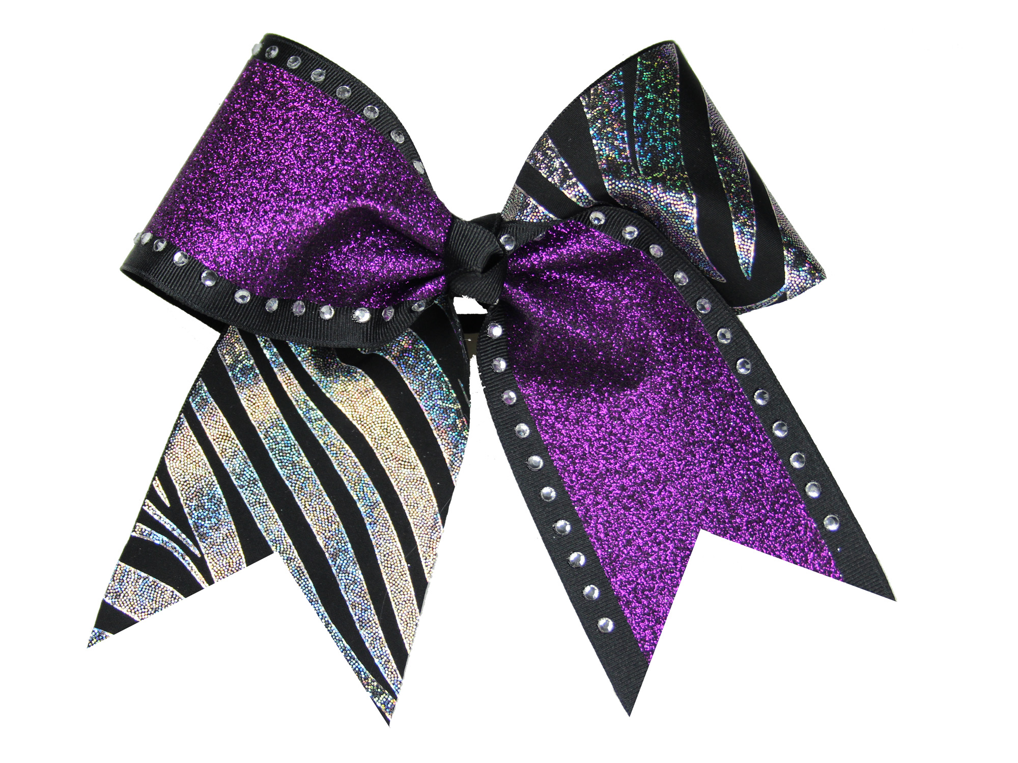 Cheer Bows With Words All Star Cheer Bow Purple